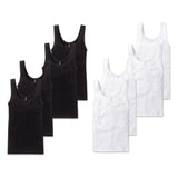 SCHIESSER Women's Undershirts, 4-Pack - ‘Cotton Essentials’, Tank Top, Cotton