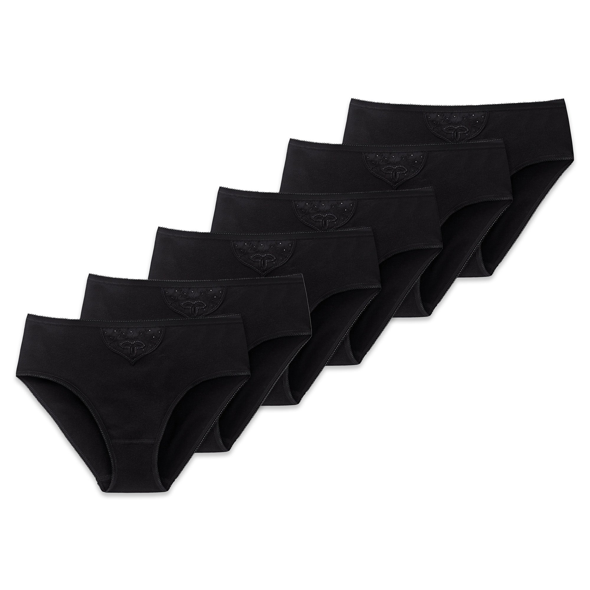 SCHIESSER Women's Tai Briefs, 6-pack – ‘Cotton Essentials’, Tai Pants, cotton