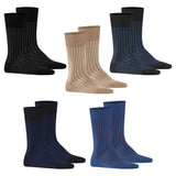 FALKE Herren Socken 2er Pack - Shadow, Strümpfe, Baumwolle, Logo, lang, einfarbig