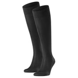 FALKE Men's Knee Socks 2 pack - Tiago, Socks, Organic Cotton, Logo, long, one color