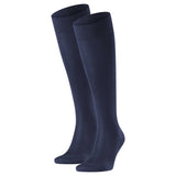 FALKE Men's Knee Socks 2 pack - Tiago, Socks, Organic Cotton, Logo, long, one color