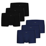 AMMANN Herren Boxershorts 3er Pack - Retro Shorts Jeans, Weichbund, elastischer Beinabschluss, Feinripp, Baumwollmischung