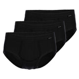 AMMANN Herren Slip 3er Pack - Jeans, Eingriff, Weichbund, Baumwollmischung