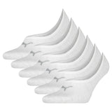 PUMA Unisex Socks, Pack of 6 - Footie, unicolored
