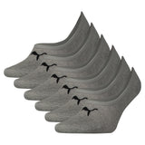 PUMA Unisex Socks, Pack of 6 - Footie, unicolored