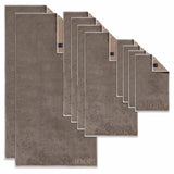 JOOP! Towel Set, 10 pieces - J! Joop! Contour, 2x bath towel, 4x hand towel, 4x guest towel