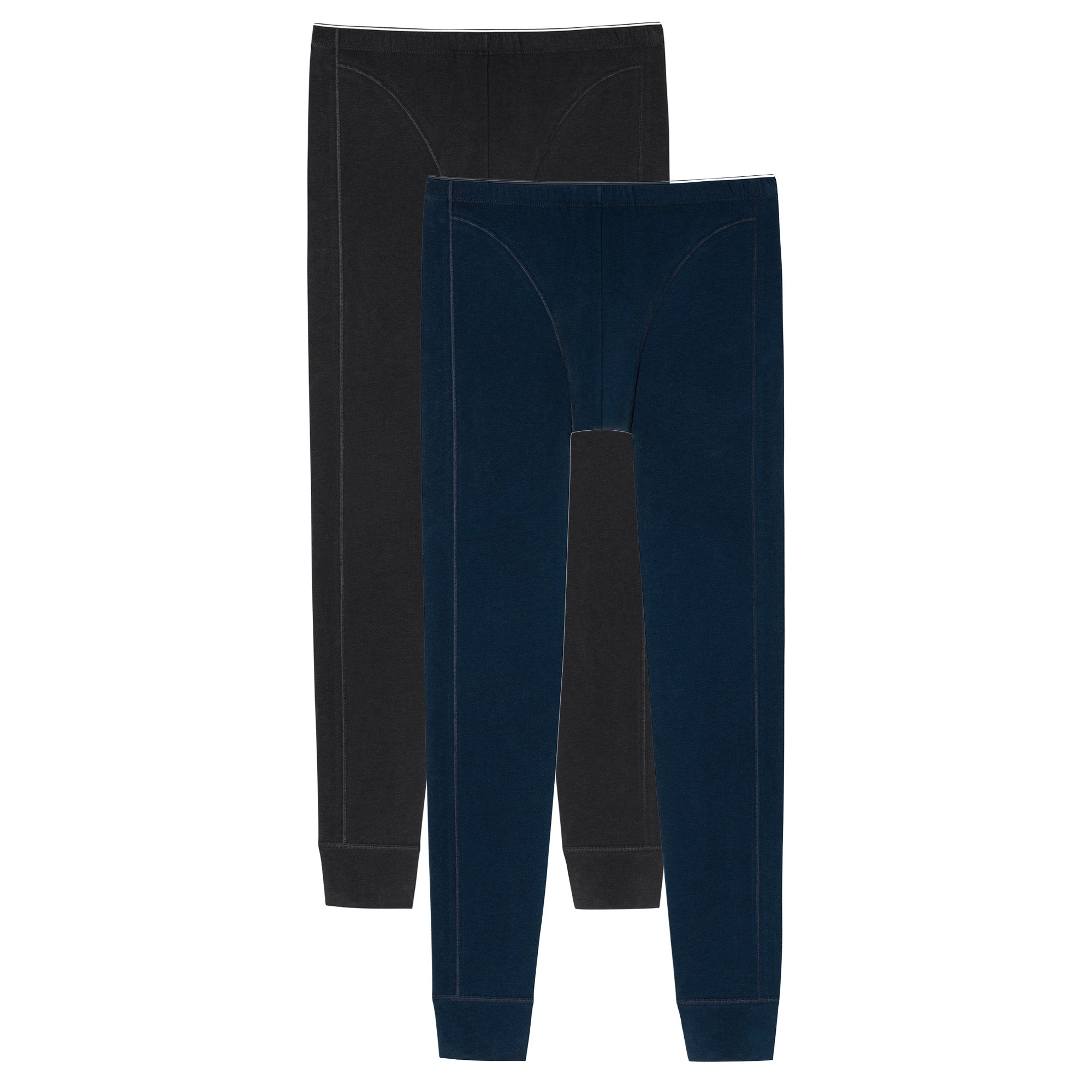 SCHIESSER Men's Long Underpants Pack of 2 - ‘95/5’, Single Jersey, Cotton Stretch