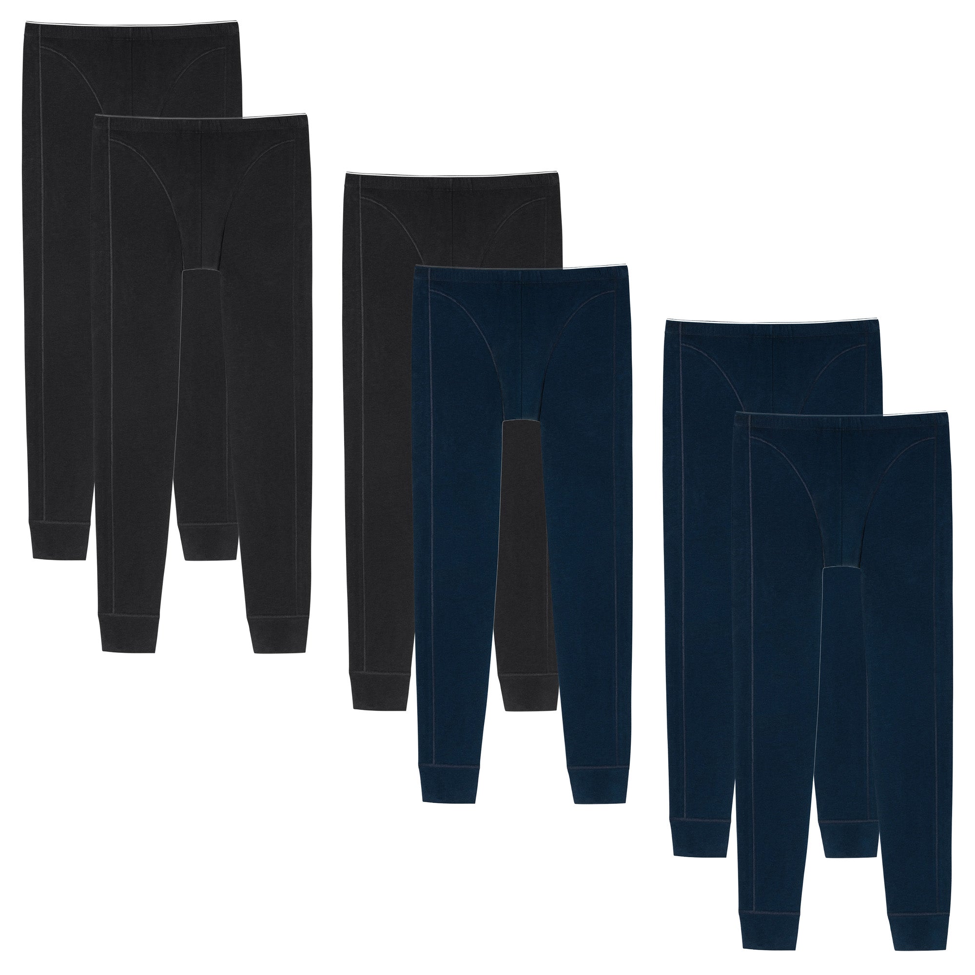 SCHIESSER Men's Long Underpants Pack of 2 - ‘95/5’, Single Jersey, Cotton Stretch