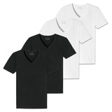 SCHIESSER Men's T-Shirt 4-Pack - Series "95/5", V-Neck, S-4XL