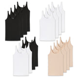 SCHIESSER Women Tank Top, Pack of 4 - Single Jersey, Series 95/5, uni