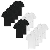SCHIESSER Herren T-Shirt 4er Pack - Serie "95/5", Rundhals, S-XXL