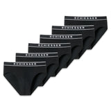 SCHIESSER Men's Briefs, 6-Pack – ‘95/5’, Rio Briefs, Logo Waistband, Stretch Cotton