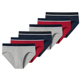SCHIESSER Men's Briefs, 6-Pack – ‘95/5’, Rio Briefs, Logo Waistband, Stretch Cotton