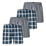 SCHIESSER men's woven boxer shorts, 4-pack - woven fabric, pants, cotton