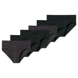 SCHIESSER Herren Slips, 6er Pack - "95/5", Supermini, Cotton Stretch, uni/gestreift