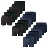 SCHIESSER Herren Boxershorts, 6er Pack - "95/5", Cotton Stretch, uni/gestreift