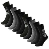 SCHIESSER Men's Socks, 10-pack – ‘Bluebird’, cotton blend, plain/patterned