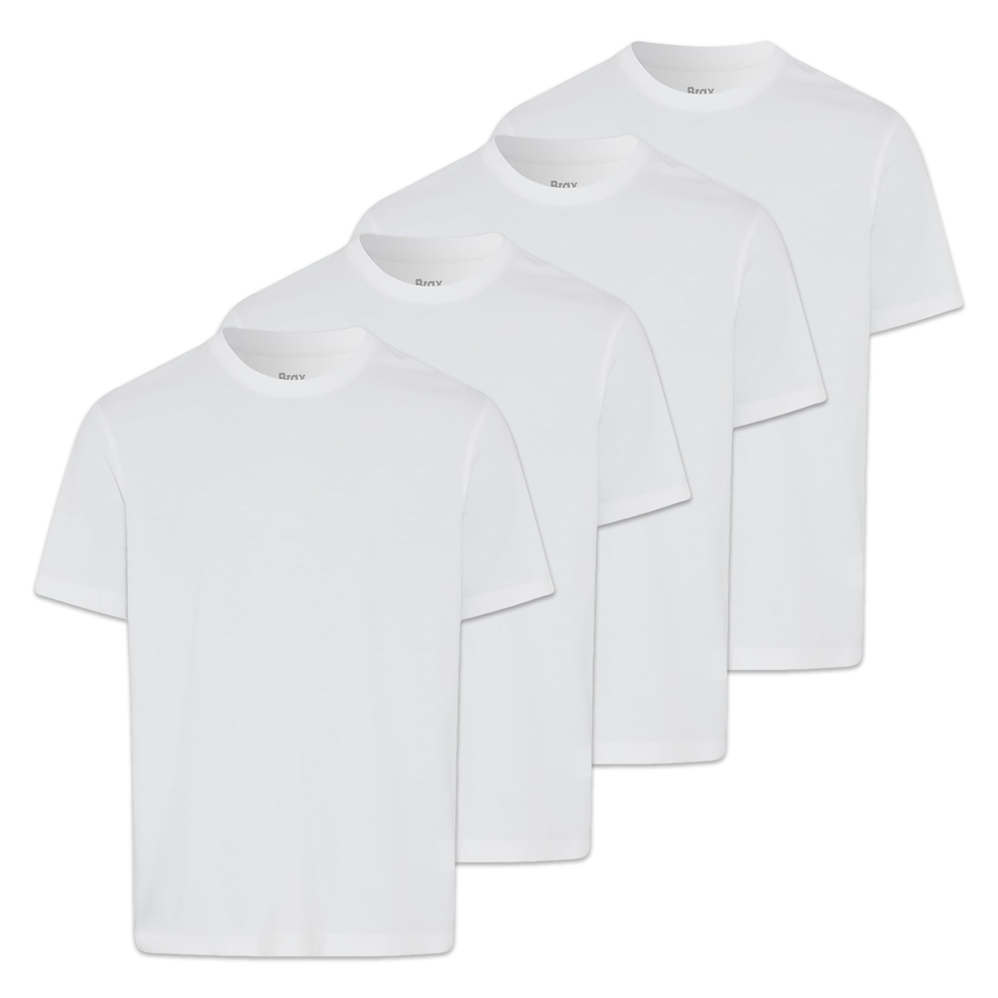 Brax Herren T-Shirts, 4er Pack - Tim Hi-Flex, Rundhals, Baumwollmix