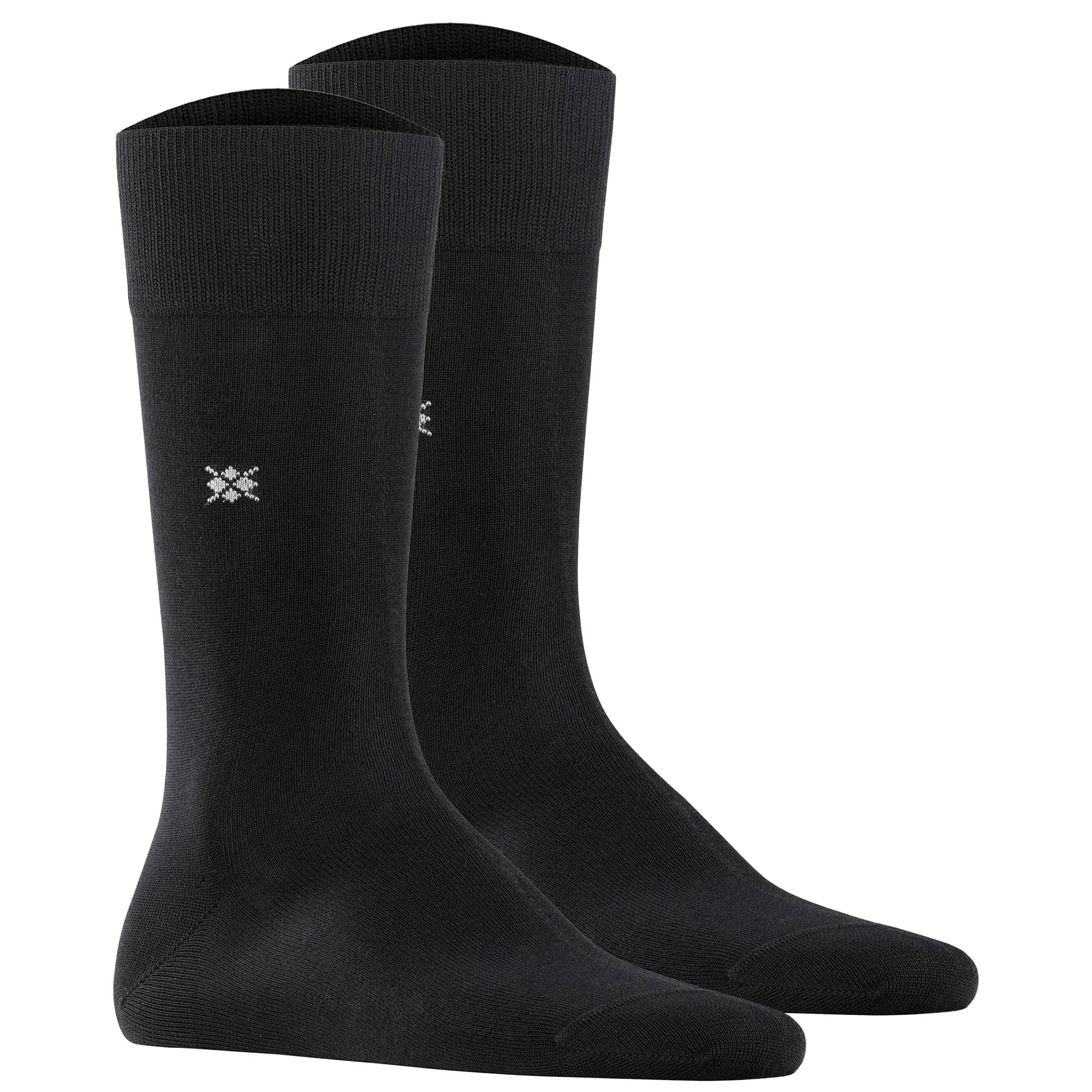 Burlington Herren Socken 2er Pack - DUBLIN, Kurzstrumpf, Logo, One Size, einfarbig