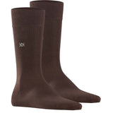 Burlington Herren Socken 2er Pack - DUBLIN, Kurzstrumpf, Logo, One Size, einfarbig