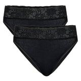 CALIDA Damen Slip 2er Pack - Iconics, Jazzpant, Spitze, Baumwolle