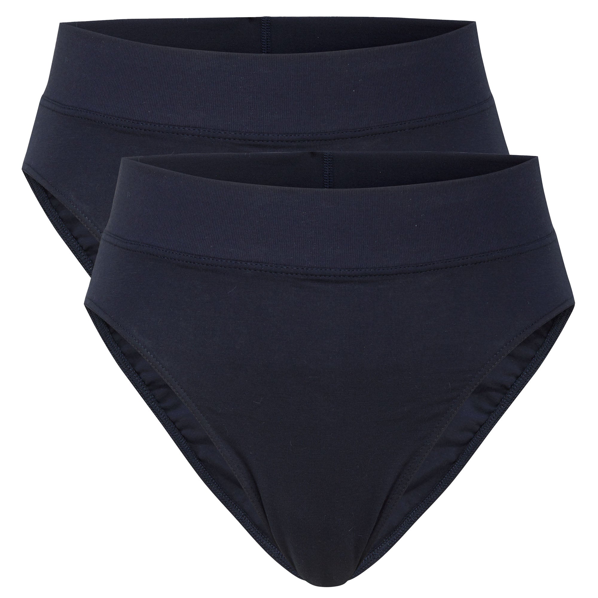 CALIDA Damen Slip, 2er Pack - Elastic, High Waist, Softbund, Single Jersey