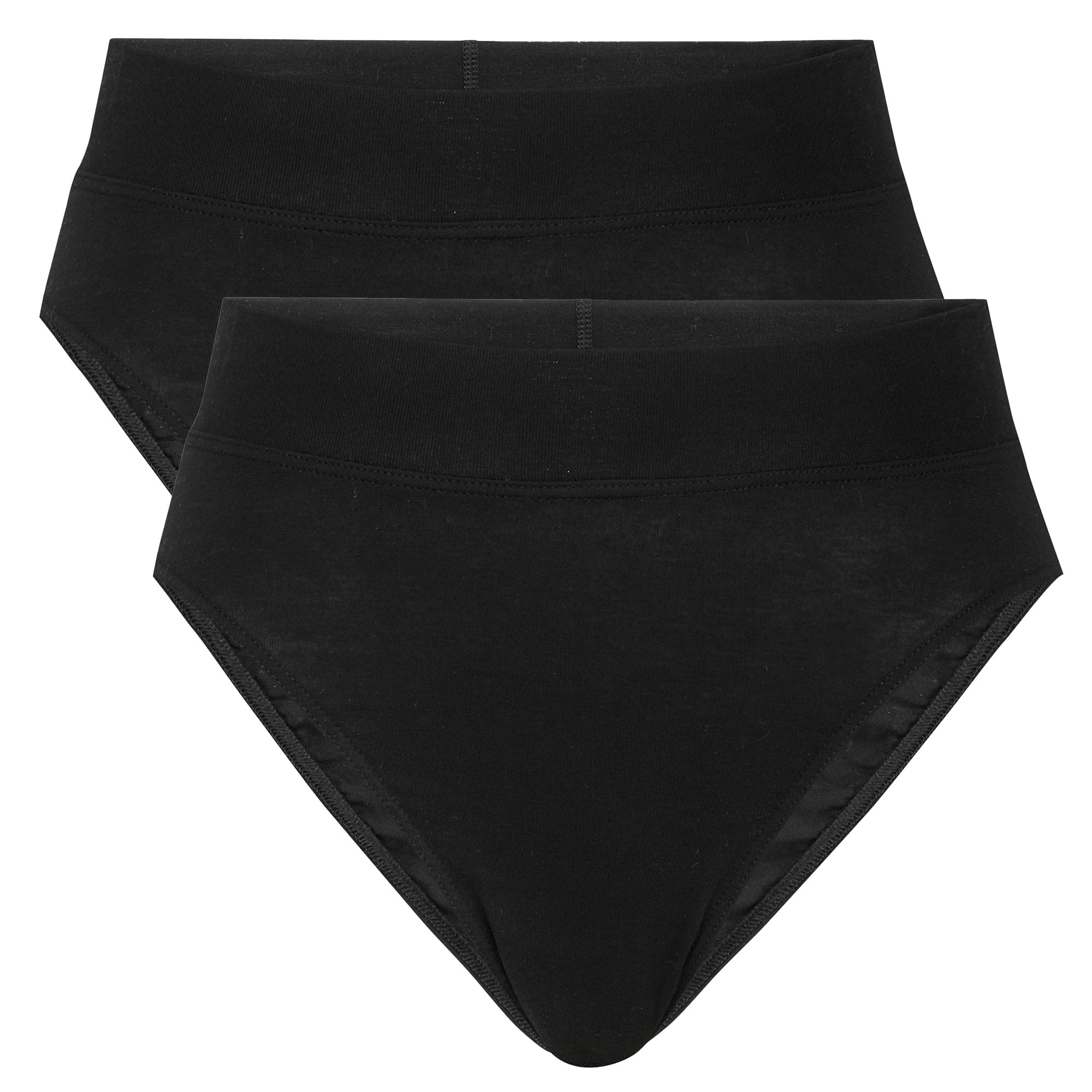 CALIDA Damen Slip, 2er Pack - Elastic, High Waist, Softbund, Single Jersey