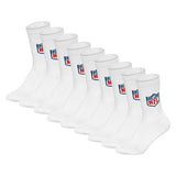 NFL Unisex Socks, 9-Pack – NFL Shield 9Pack Crew Socks, Logo, Cotton Blend