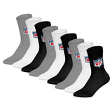 NFL Unisex Socks, 9-Pack – NFL Shield 9Pack Crew Socks, Logo, Cotton Blend