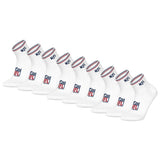 NFL Unisex Quarter Socks, 9-Pack – NFL Shield 9Pack Quarter Socks, Logo, Stripes, Cotton Blend
