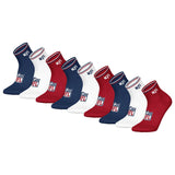 NFL Unisex Quarter Socks, 9-Pack – NFL Shield 9Pack Quarter Socks, Logo, Stripes, Cotton Blend