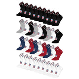 NFL Unisex Quarter Socks, 9-Pack – NFL Shield 9Pack Quarter Socks, Logo, Stripes, Cotton Blend