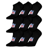 NFL Unisex Sneaker Socks, 9-Pack – NFL Shield 9Pack Sneaker Socks, Logo, Cotton Blend