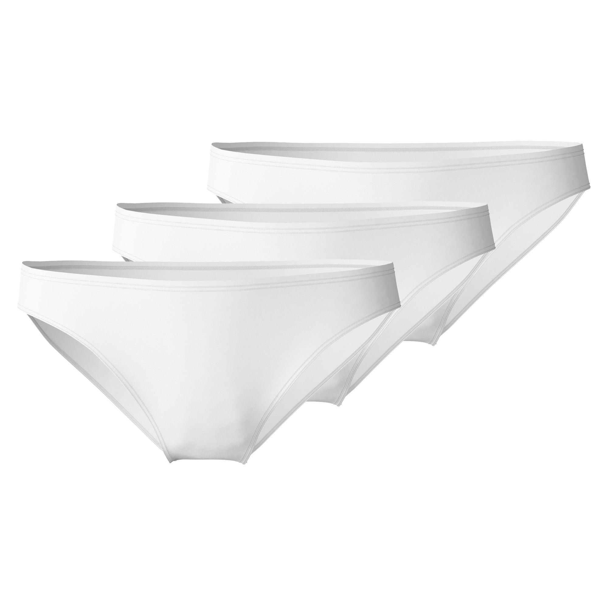 CALIDA Damen Slip 3er Pack - Essential Cotton, Low Cut, Jersey, einfarbig
