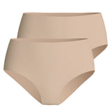 CALIDA Women Midi Briefs pack of 2 - Sleek Skin, Underwear, Plain Colour