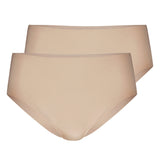 CALIDA Women Midi Briefs pack of 2 - Natural Skin, Underwear, Plain Colour