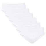 CALIDA Men's Briefs, 6-Pack - Natural Benefit, Elastic Waistband, Single Jersey