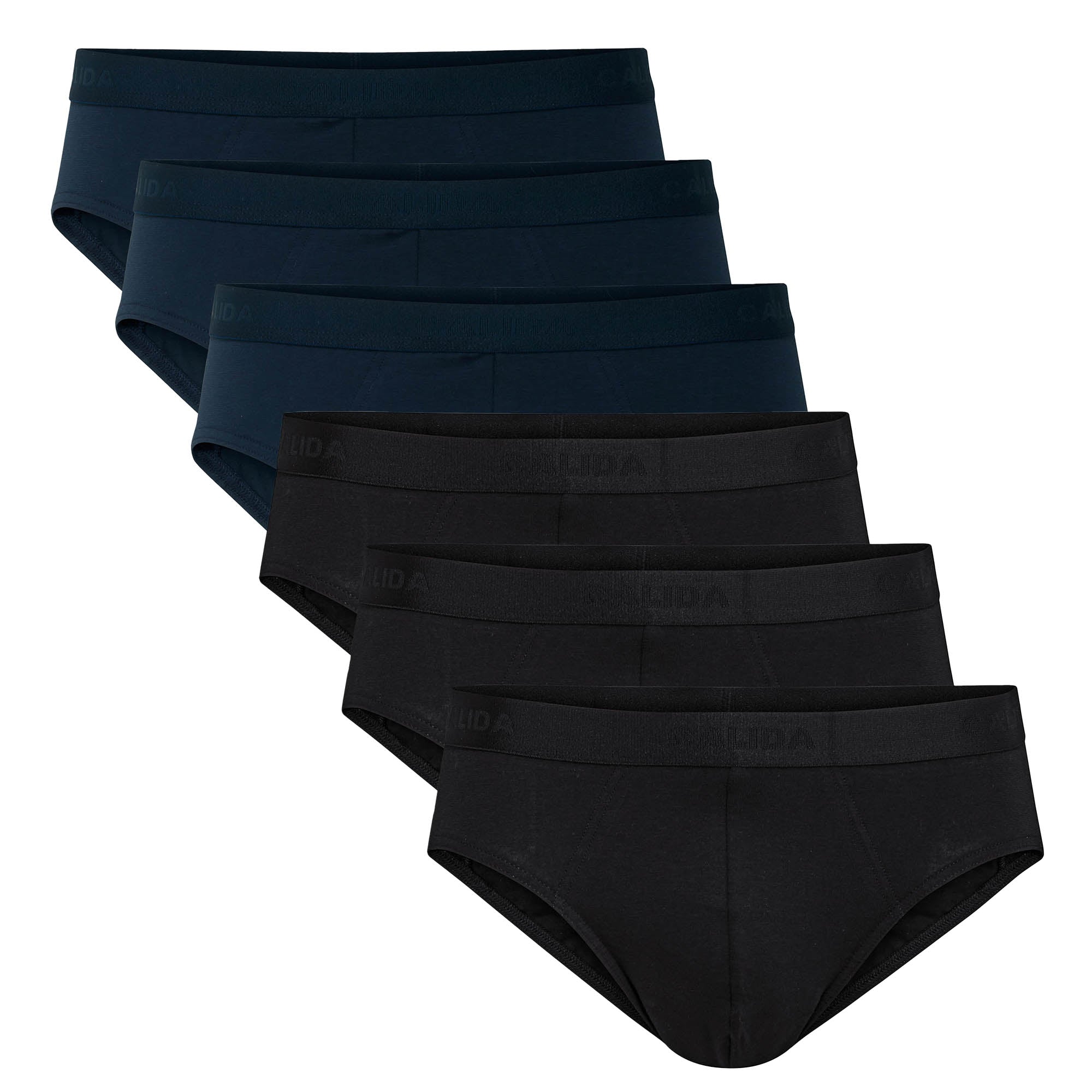 CALIDA Herren Slip, 6er Pack - Natural Benefit, Elastikbund, Single Jersey