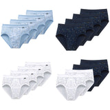 SCHIESSER Men's briefs 4 PACK - Sports briefs, Essentials rib, check print, S-XXL