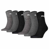 PUMA Unisex Sportsocken, 6 Paar - Short Crew Socks, Tennissocken, einfarbig