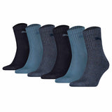 PUMA Unisex Sportsocken, 6 Paar - Short Crew Socks, Tennissocken, einfarbig