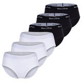 Marc O Polo ladies' panties, 6-pack - Logo waistband, Organic Cotton Stretch, Basic