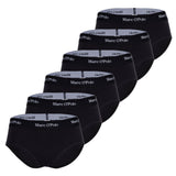Marc O Polo ladies' panties, 6-pack - Logo waistband, Organic Cotton Stretch, Basic