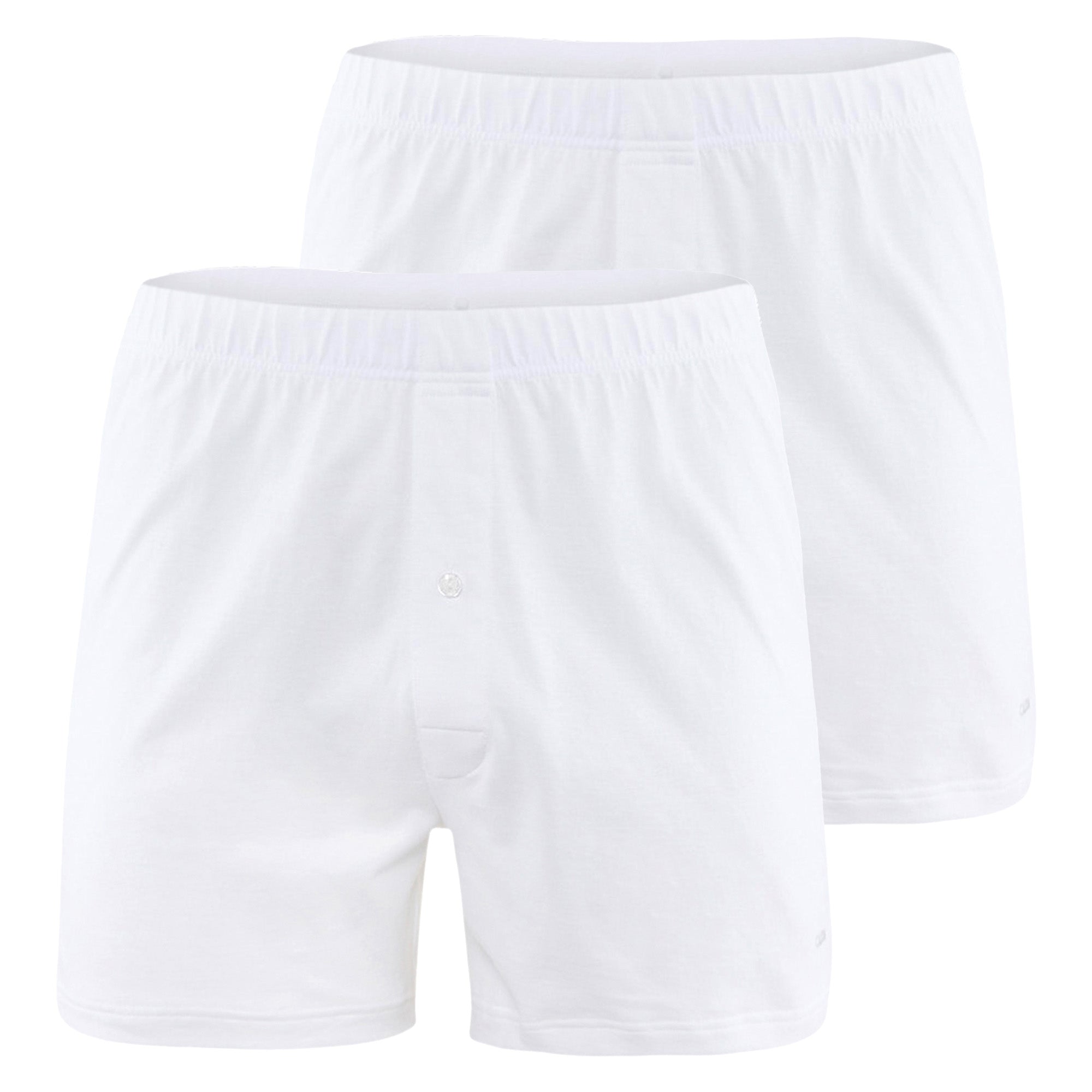CALIDA Herren Jersey Boxershorts , 2er Pack - Cotton Code, einfarbig, 100% Baumwolle