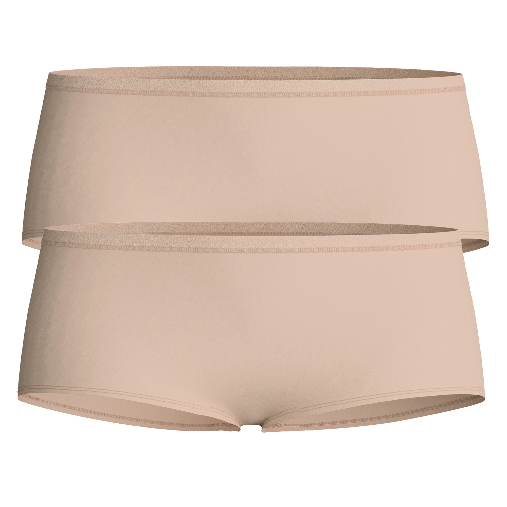 CALIDA Damen Hipster-Slip 2er Pack - Sleek Skin, Unterhose, einfarbig