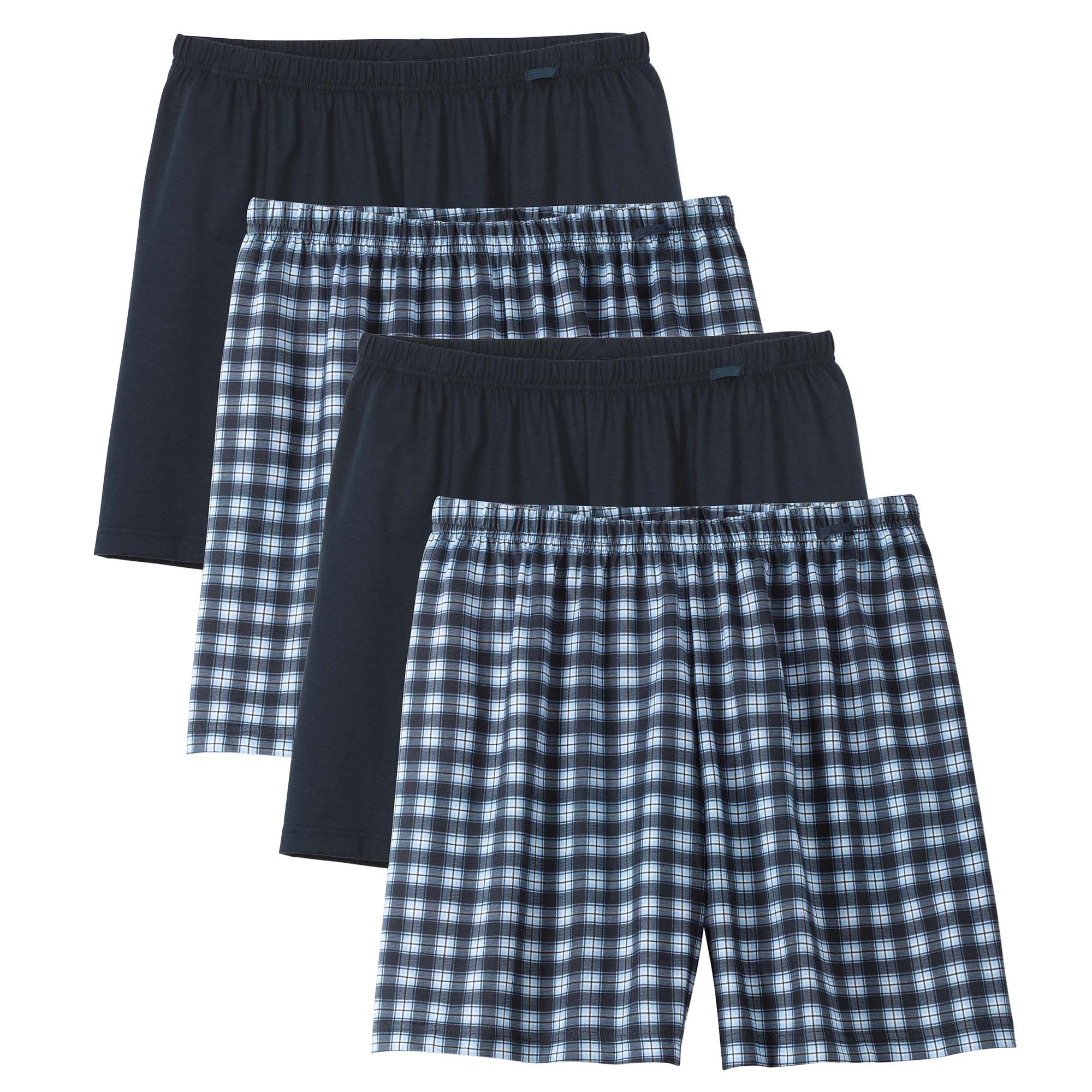 CALIDA Herren Web-Boxershorts, 4er Pack - Prints Benefits, Baumwolle, Single Jersey