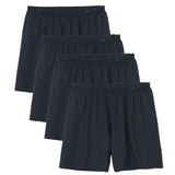 CALIDA Men Woven Boxer Shorts, 4-Pack - Prints Benefits, Cotton, Single Jersey