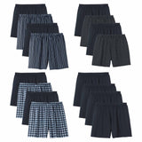 CALIDA Men Woven Boxer Shorts, 4-Pack - Prints Benefits, Cotton, Single Jersey