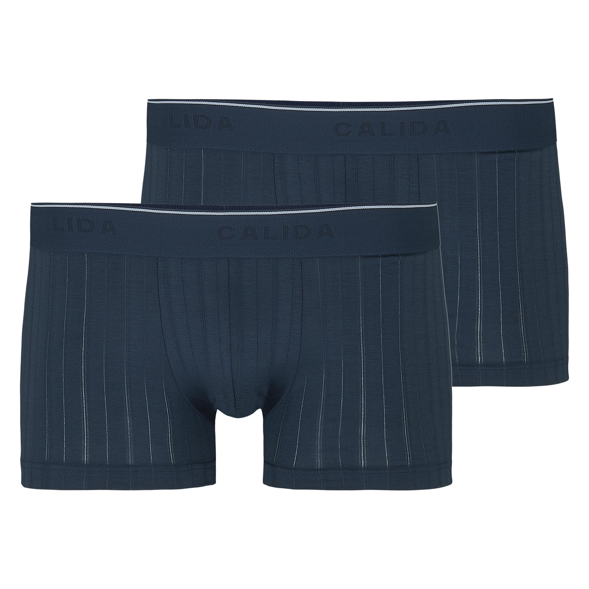 CALIDA Herren Boxershorts 2er Pack - Pure & Style, Elastikbund, einfarbig