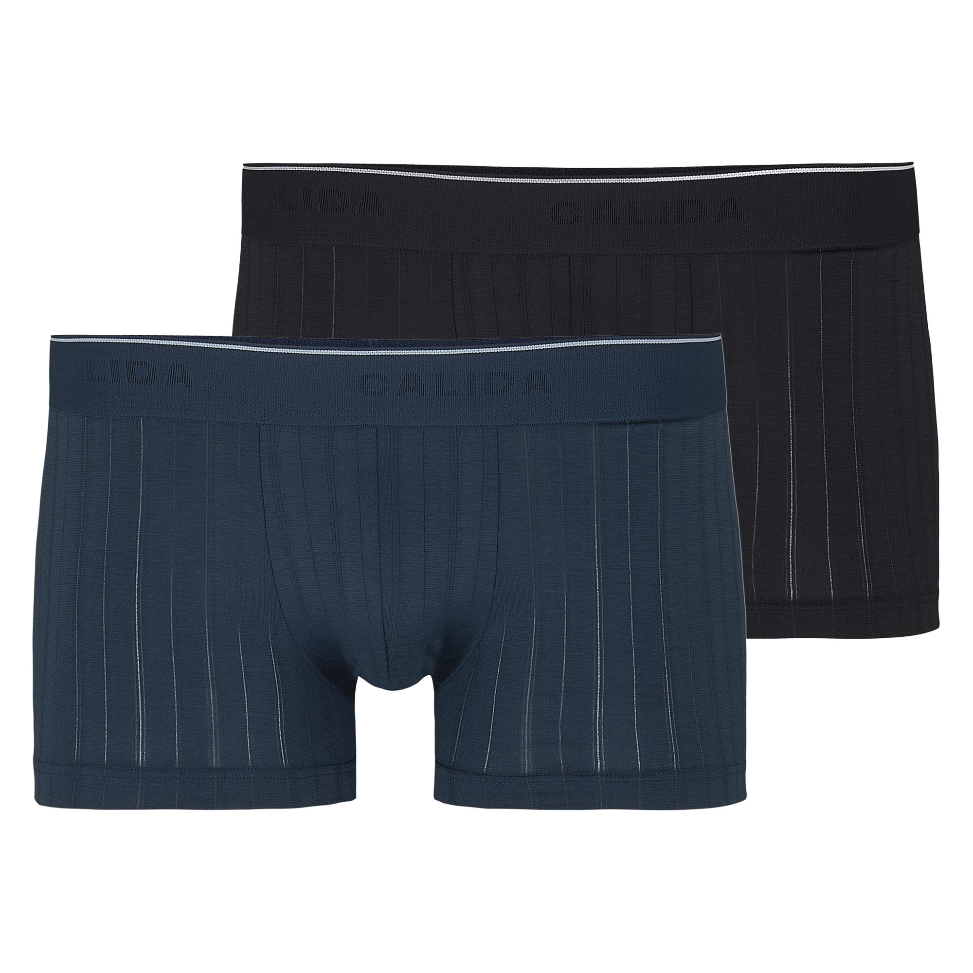 CALIDA Herren Boxershorts 2er Pack - Pure & Style, Elastikbund, einfarbig